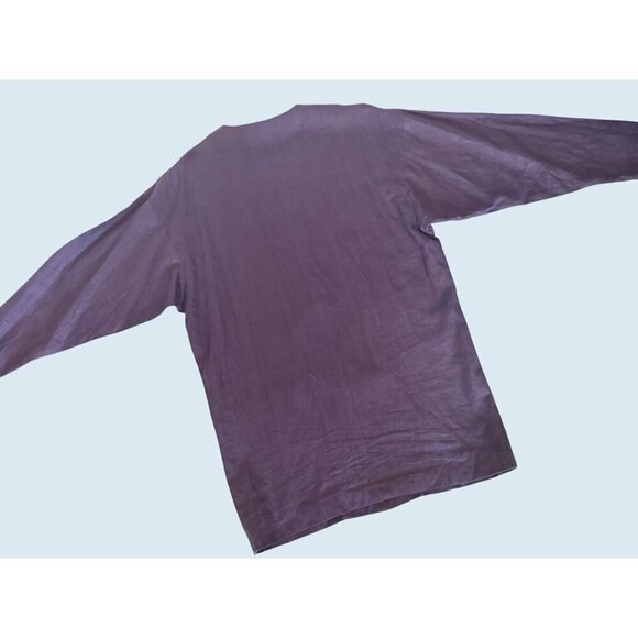 Vintage DIANE VON FURSTENBERG Purple Linen 1980s Jacket Blazer Sz S - Picture 5 of 7